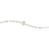 Bracciale Baby Nanan In Argento 925 E Orsetto Con Nodini Bianchi