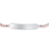 Bracciale Bambina Tennis Luca Barra In Acciaio Con Piastra E Cristalli Rosa 5 - Verre Gioielli Bracciale Bambina Tennis Luca Barra In Acciaio Con Piastra E Cristalli Rosa 1 Verre Gioielli - l'istituzione del gioiello