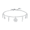 Bracciale Donna Luca Barra Con Quadrifoglio E Cornetti Con Zirconi Bianchi 2 - Verre Gioielli Bracciale Donna Luca Barra Con Quadrifoglio E Cornetti Con Zirconi Bianchi