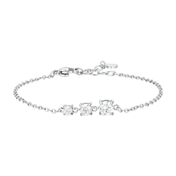 Bracciale Donna Luca Barra Con Zirconi Bianchi