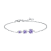 Bracciale Donna Luca Barra Con Zirconi Viola 2 - Verre Gioielli Bracciale Donna Luca Barra Con Zirconi Viola