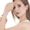 Bracciale Donna Tennis Luca Barra Triplo Filo Con Zirconi Rosa 2 Verre Gioielli - l'istituzione del gioiello