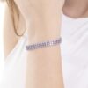 Bracciale Donna Tennis Luca Barra Triplo Filo Con Zirconi Viola 1 Verre Gioielli - l'istituzione del gioiello