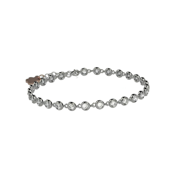 Bracciale Tennis Baby Nanan In Argento 925 Con Zirconi Bianchi