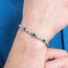Bracciale Uomo Luca Barra In Acciaio Con Ematite E Malachite 3 Verre Gioielli - l'istituzione del gioiello