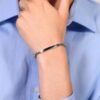 Bracciale Uomo Luca Barra In Acciaio Con Piastra Nera 7 - Verre Gioielli Bracciale Uomo Luca Barra In Acciaio Con Piastra Nera 3 Verre Gioielli - l'istituzione del gioiello