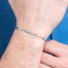 Bracciale Uomo Luca Barra In Acciaio Con Pietre Turchesi 2 Verre Gioielli - l'istituzione del gioiello