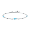 Bracciale Uomo Luca Barra In Acciaio Con Pietre Turchesi