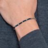 Bracciale Uomo Luca Barra In Acciaio E Ip Blu 2 Verre Gioielli - l'istituzione del gioiello