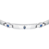 Bracciale Uomo Maserati In Acciaio Silver Con Zaffiri Lab Grown 1 Verre Gioielli - l'istituzione del gioiello