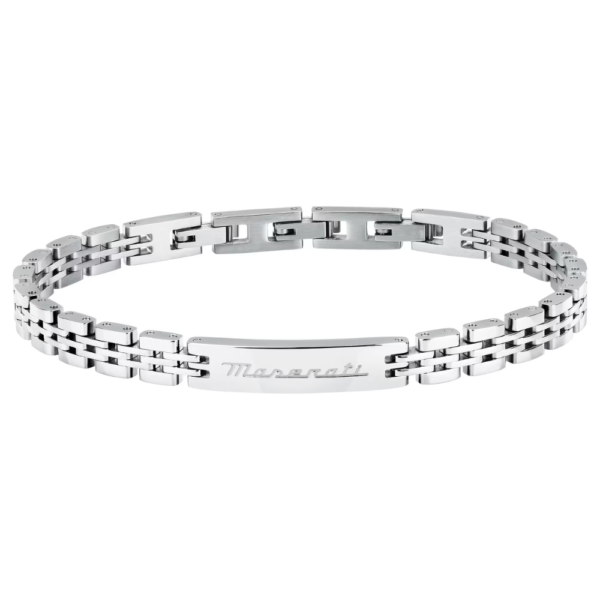 Bracciale Uomo Maserati In Acciaio Silver Iconic