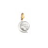 Charm Dodo Mariani Mappamondo In Argento 925 E Contromaglia in Oro Giallo 9 Kt