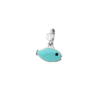 Charm Dodo Mariani Pesce In Argento 925 E Smalto Azzurro