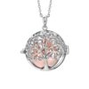 Collana Donna Luca Barra Chiama Angeli In Acciaio Con Albero Della Vita