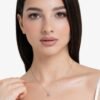 Collana Donna Luca Barra In Acciaio Con Zirconi Bianco E Rosa 2 Verre Gioielli - l'istituzione del gioiello