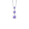 Collana Donna Luca Barra In Acciaio Con Zirconi Viola 5 - Verre Gioielli Collana Donna Luca Barra In Acciaio Con Zirconi Viola 1 Verre Gioielli - l'istituzione del gioiello
