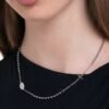 Collana Donna Luca Barra In Acciaio Rosario 2 Verre Gioielli - l'istituzione del gioiello