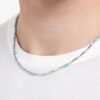 Collana Uomo Luca Barra In Acciaio Con Pietre Turchesi 7 - Verre Gioielli Collana Uomo Luca Barra In Acciaio Con Pietre Turchesi 3 Verre Gioielli - l'istituzione del gioiello