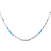 Collana Uomo Luca Barra In Acciaio Con Pietre Turchesi 5 - Verre Gioielli Collana Uomo Luca Barra In Acciaio Con Pietre Turchesi 1 Verre Gioielli - l'istituzione del gioiello