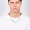 Collana Uomo Luca Barra In Acciaio Con Pietre Turchesi E Grigie 6 - Verre Gioielli Collana Uomo Luca Barra In Acciaio Con Pietre Turchesi E Grigie 2 Verre Gioielli - l'istituzione del gioiello