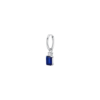 Mono Orecchino Donna Luca Barra In Acciaio Con Zirconi Blu E Bianchi 4 - Verre Gioielli Mono Orecchino Donna Luca Barra In Acciaio Con Zirconi Blu E Bianchi