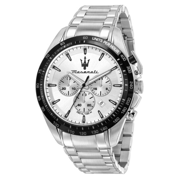 Orologio Uomo Maserati In Acciaio Cronografo Al Quarzo Traguardo