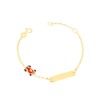 Bracciale Bambino Igold In Oro Giallo 9 Kt Con Piastra E Macchinina