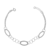 Bracciale Donna Igold In Oro Bianco 9 Kt Con Elementi Martellati