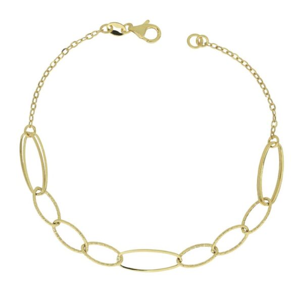 Bracciale Donna Igold In Oro Giallo 9 Kt Con Elementi Ovali