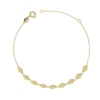 Bracciale Donna Igold In Oro Giallo 9 Kt Con Rombi Martellati