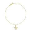 Bracciale Donna Igold In Oro Giallo 9 Kt Con Stelle E Madreperla