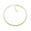 Bracciale Tennis Amen In Argento 925 Dorato Con Zirconi Arancioni Degradè