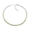 Bracciale Tennis Amen In Argento 925 Dorato Con Zirconi Degradè Verdi Oliva 2 - Verre Gioielli Bracciale Tennis Amen In Argento 925 Dorato Con Zirconi Degradè Verdi Oliva