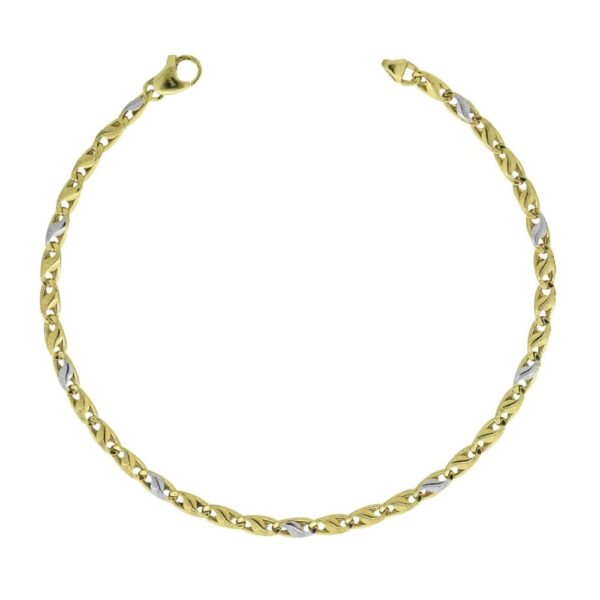 Bracciale Uomo Igold In Oro Giallo E Bianco 9 Kt