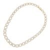 Collana Catena Ottaviani In Ottone Con Placcatura Oro Giallo E Zirconi Bianchi