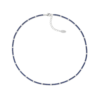 Collana Donna Tennis Amen In Argento 925 Con Zirconi Blu E Bianchi