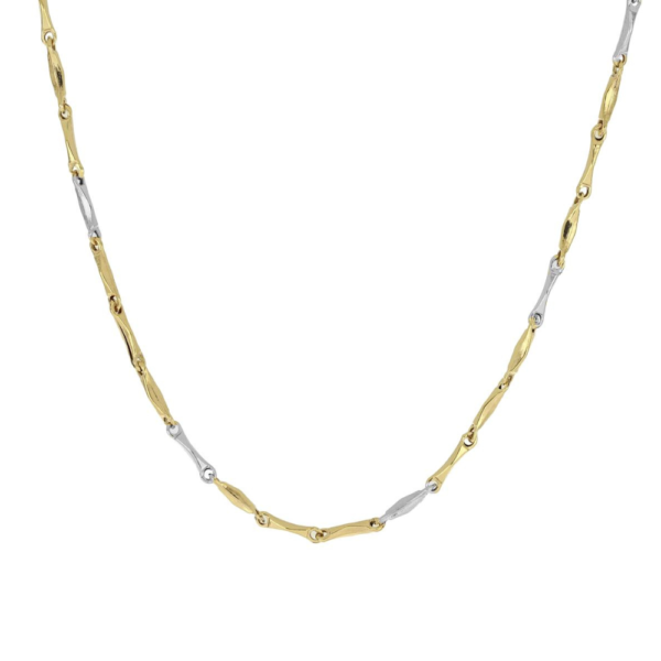 Collana Uomo Igold In Oro Giallo E Bianco 9 Kt