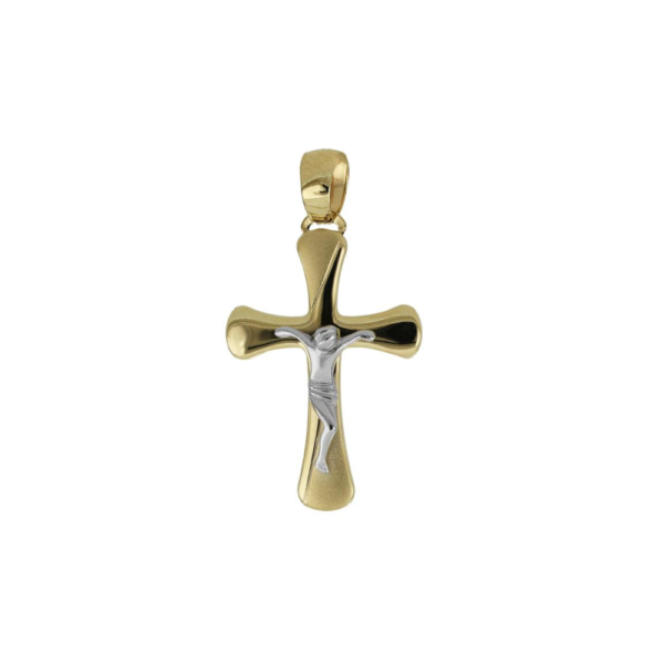 Croce Igold In Oro Giallo E Bianco 9 Kt