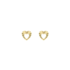 Orecchini Donna Igold In Oro Giallo 9 Kt A Cuore 2 - Verre Gioielli Orecchini Donna Igold In Oro Giallo 9 Kt A Cuore