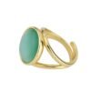 Anello Donna Boccadamo In Bronzo Placcato Oro Giallo E Cristallo Verde Acqua 5 - Verre Gioielli Anello Donna Boccadamo In Bronzo Placcato Oro Giallo E Cristallo Verde Acqua 1 Verre Gioielli - l'istituzione del gioiello