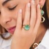 Anello Donna Boccadamo In Bronzo Placcato Oro Giallo E Cristallo Verde Acqua 7 - Verre Gioielli Anello Donna Boccadamo In Bronzo Placcato Oro Giallo E Cristallo Verde Acqua 3 Verre Gioielli - l'istituzione del gioiello