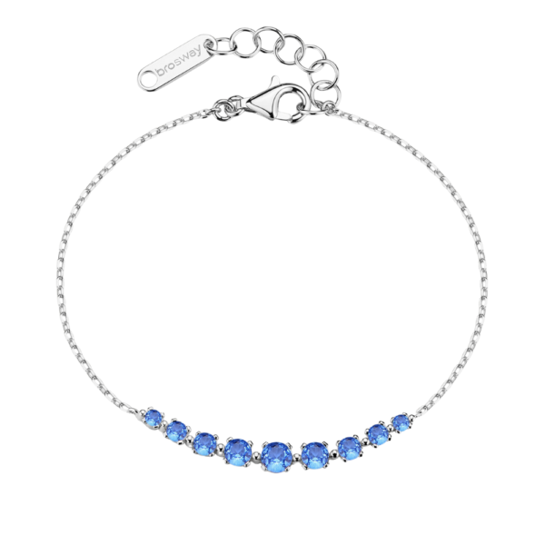 Bracciale Donna Brosway In Argento 925 Con Cubic Zirconia Blu Fancy