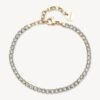 Bracciale Donna Tennis Brosway In Acciaio E Pvd Oro Giallo Con Cubic Zirconia Bianchi 1 - Verre Gioielli Bracciale Donna Tennis Brosway In Acciaio E Pvd Oro Giallo Con Cubic Zirconia Bianchi