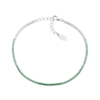 Bracciale Tennis Amen In Argento 925 Con Zirconi Verdi Degradè