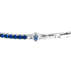 Bracciale Tennis Uomo Maserati In Acciaio Silver E Spinelli Blu 1 Verre Gioielli - l'istituzione del gioiello