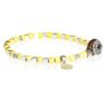 Bracciale Uomo Gerba Con Ceramica Gialla E Argento 925