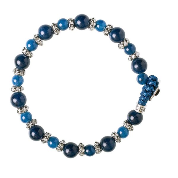 Bracciale Uomo Gerba Lab Con Argento 925 E Agata Blu