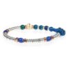 Bracciale Uomo Gerba Mon Amour Con Lapis Afgano Blu E Argento 925