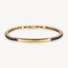 Bracciale Uomo Tennis Brosway In Acciaio E Pvd Oro Giallo Con Cubic Zirconia Neri 2 - Verre Gioielli Bracciale Uomo Tennis Brosway In Acciaio E Pvd Oro Giallo Con Cubic Zirconia Neri
