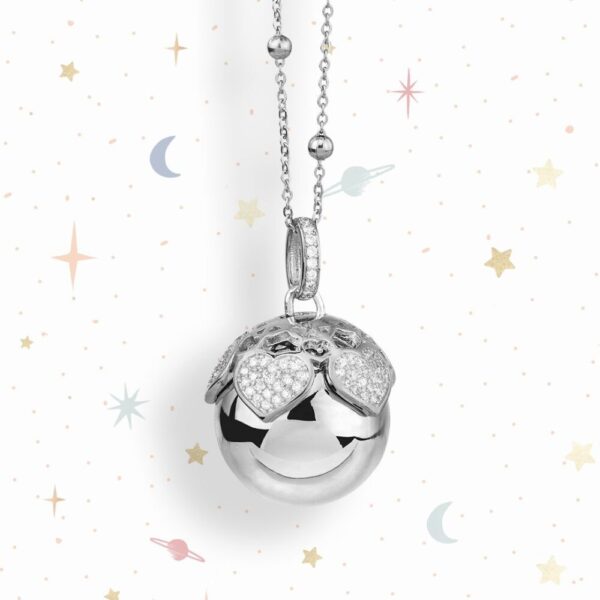 Collana Chiama Angeli In Bronzo Silver Boccadamo Con Peluche